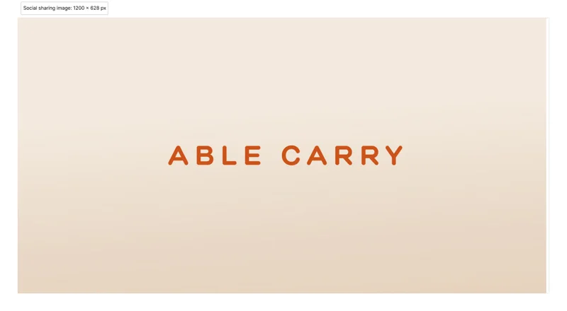 Able Carry Checkout