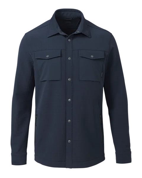 Blockfield Fleece Shirt Jacket | Steel Blue