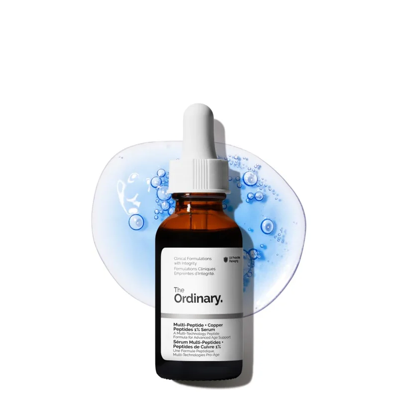 The Ordinary Multi-Peptide + Copper Peptides Serum — 1 fl oz, 1% GHK-Cu for Fine Lines & Improved Elasticity
