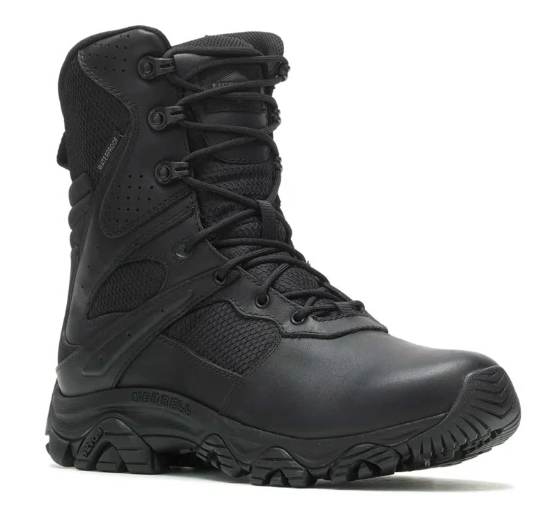 Merrell Men's Moab 3 8 Inch Tactical Response Zip Waterproof Boot - Black / M / 4
