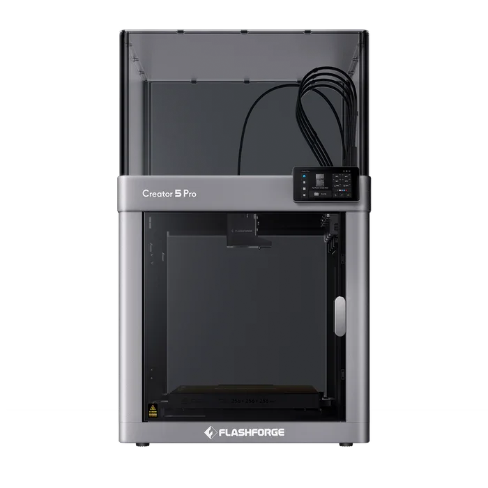 Flashforge Creator 5 Pro | 500% Faster | Zero Purge Waste | 4 Toolheads Enclosed Multi-Color 3D Printer