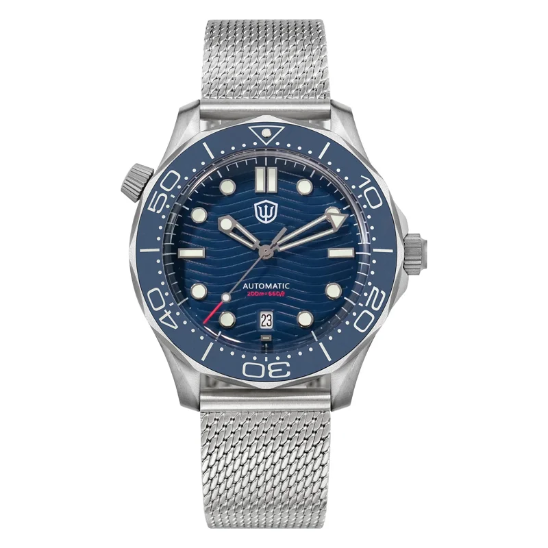 🔥Summer Sale🔥Watchdives WD007 Top Hat Sapphire PT5000/SL3001 Titanium Dive Watch