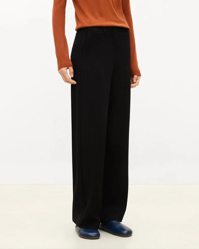 THEORY Relaxed Straight Pant in Double-Knit Jersey