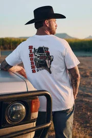 Side Chick Mens Loose Fit T-Shirt - White / XS