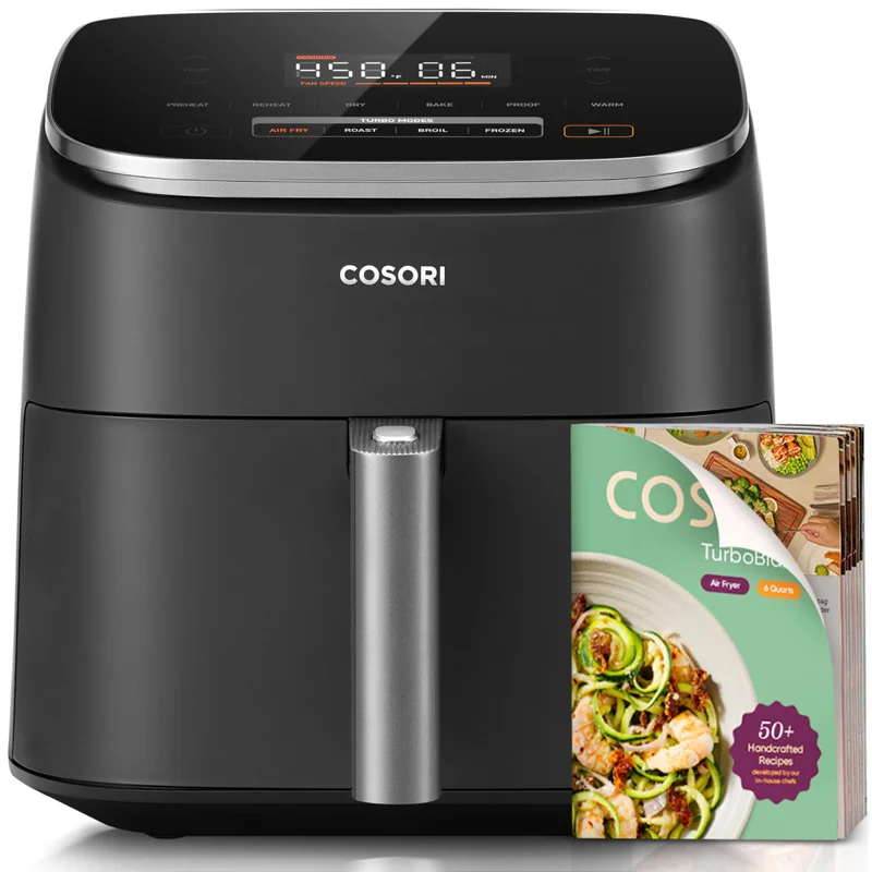 Cosori 9-in-1 TurboBlaze 6 Qt Air Fryer – PFAS-Free Ceramic, 90–450°F