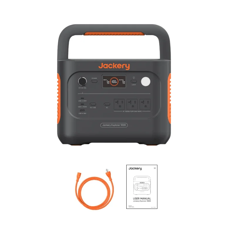 Jackery Explorer 1000 V2 Portable Power Station | Solar Generator | 1,070Wh LiFePO4 + 1,500W Output | 0–100% in 1 Hr | Smart App + UPS | 5-Year Warranty