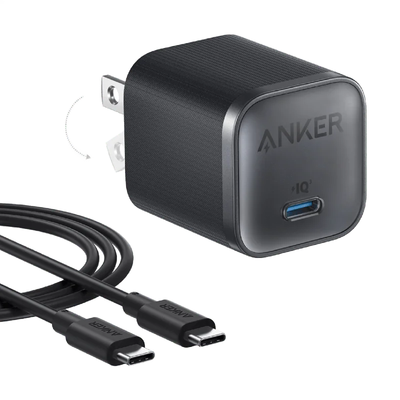 Anker Nano Charger (45W) with USB-C to USB-C Cable