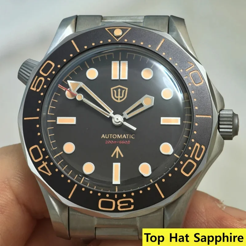 Watchdives WD007 Top Hat Sapphire Automatic Titanium Dive Watch