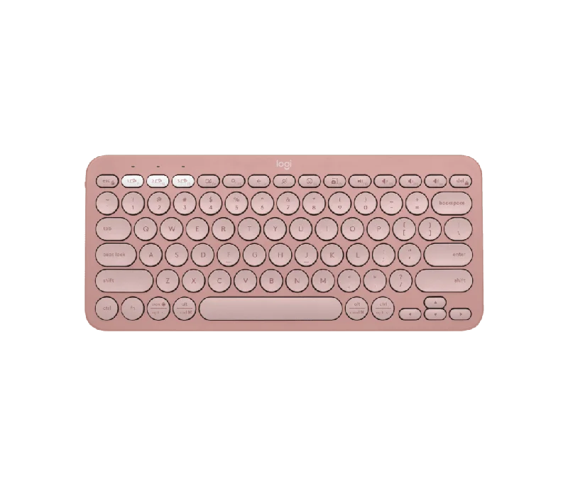 Logitech Pebble Keys 2 K380s Bluetooth Keyboard Tonal Rose