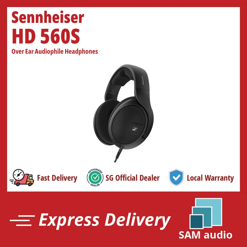 [🎶SG] Sennheiser HD 560S (HD560S) - Over Ear Audiophile Headphones