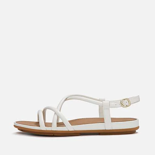 GRACIE Leather Strappy Back-Strap Sandals