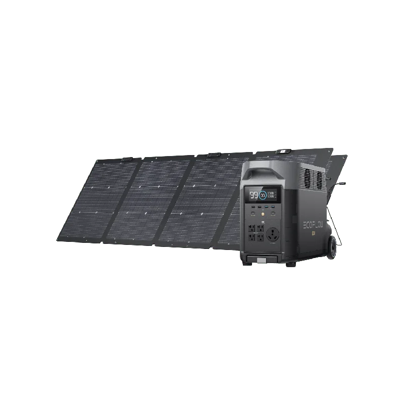 EcoFlow DELTA Pro Solar Generator - DELTA Pro + 2 × 220W Solar Panel + Bag