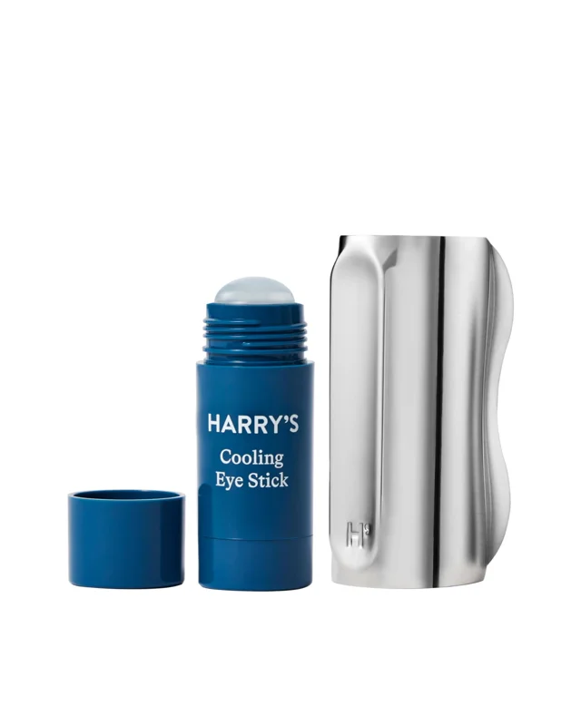 Harry's Cooling Eye Kit for Men — Cooling Eye Stick & Zinc Gua Sha Tool, Depuffs + Hydrates
