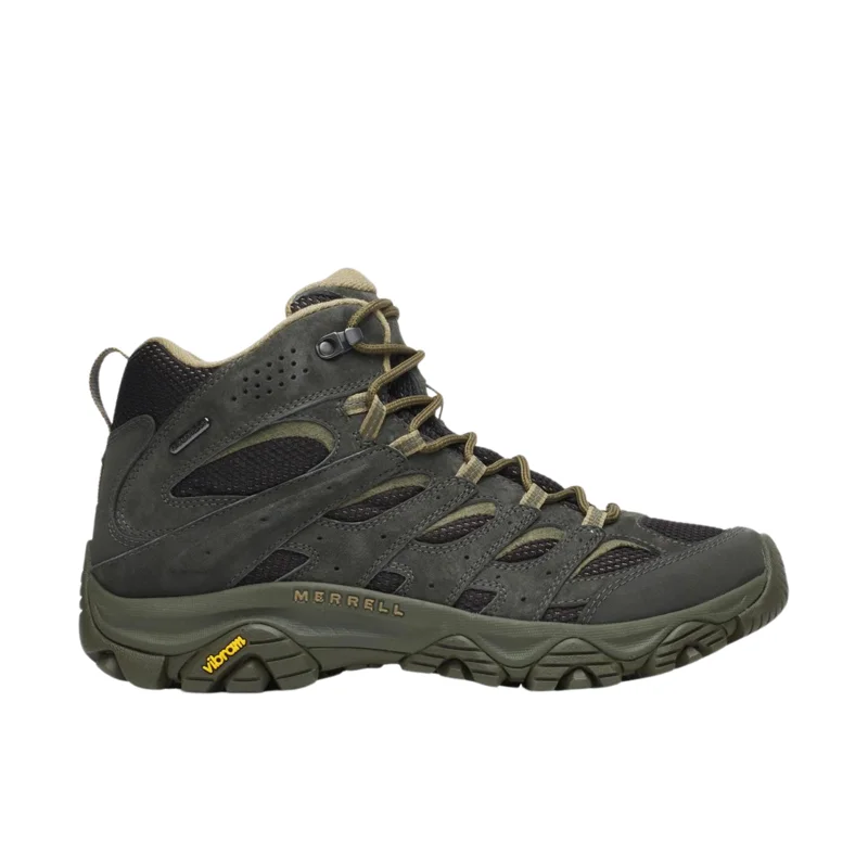 Merrell Men's Moab 3 Mid Waterproof Hiking Boots - Black/Beluga
