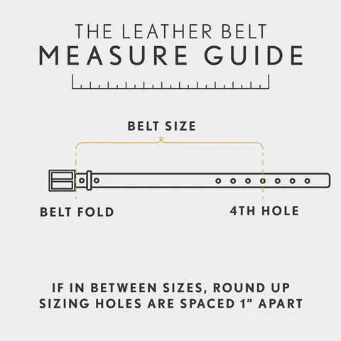 Women's Slim Double Loop Leather Belt