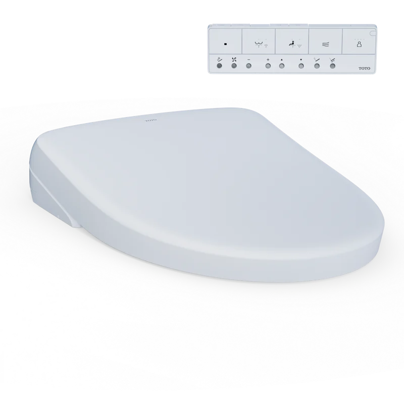 TOTO® S7 WASHLET® with Contemporary Lid, Elongated, Cotton White - SW4726AT40#01