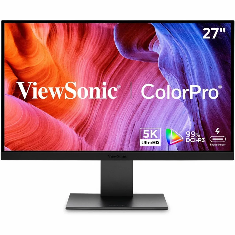 ViewSonic VP2788-5K 27-Inch 5K Monitor - 5120x2880 IPS, 99% DCI-P3, Pantone Validated, 100W Thunderbolt 4
