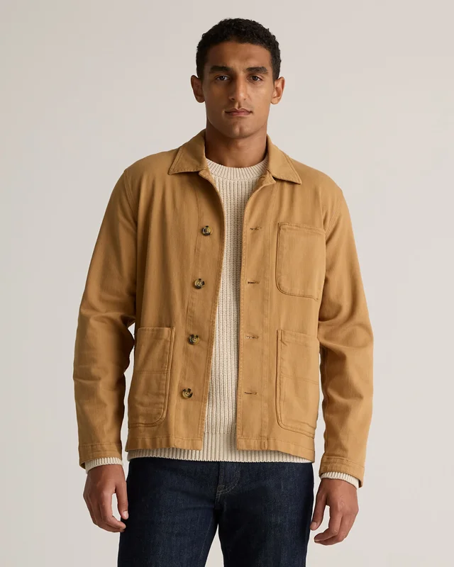 Organic Stretch Chore Jacket in Tobacco