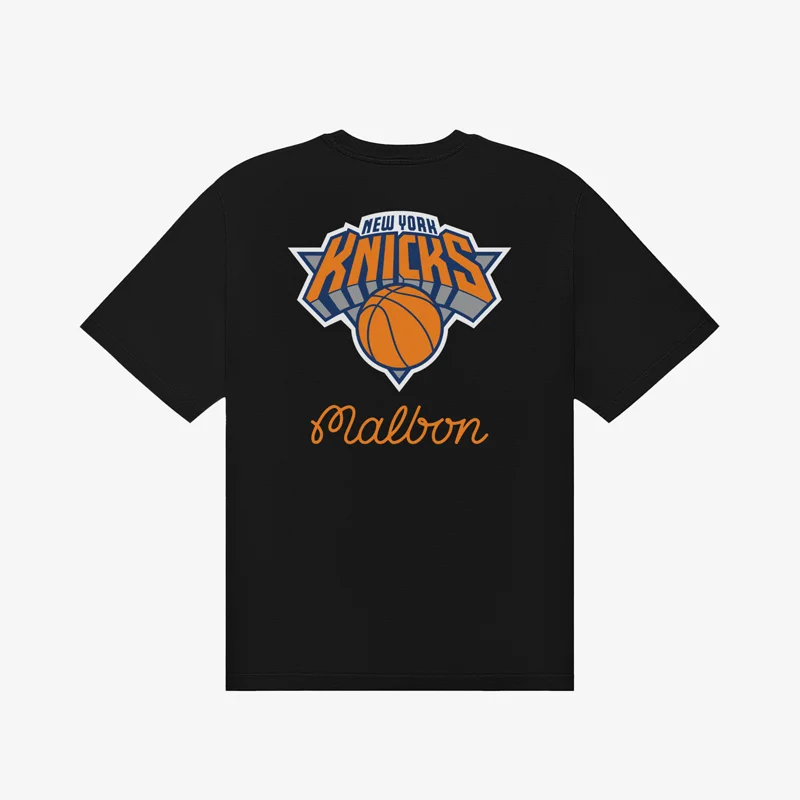 Malbon x Knicks Black Bermuda Courtside Tee