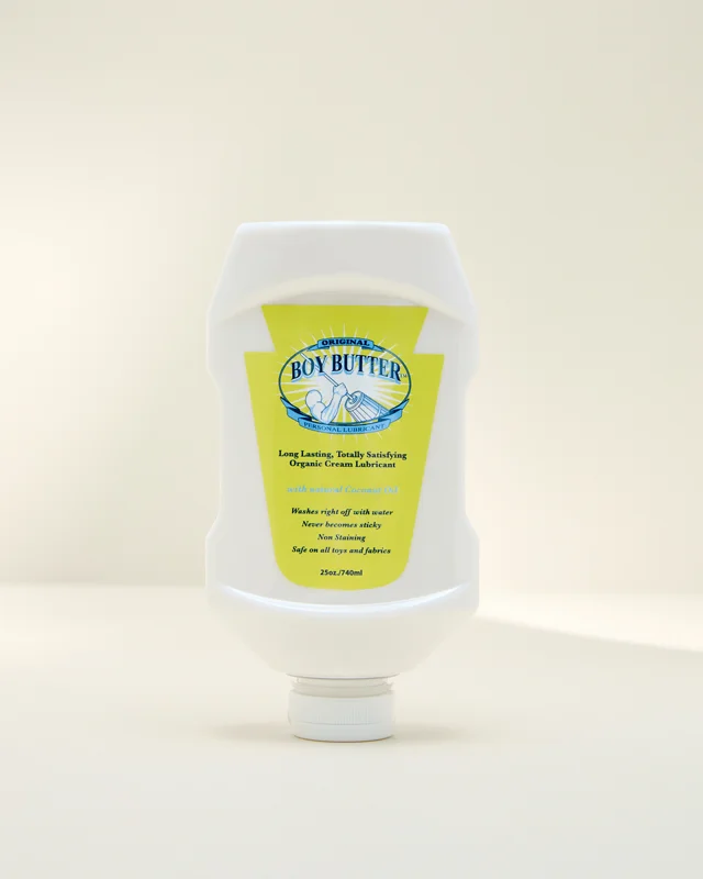 Boy Butter XL Oil Based Water Soluble Personal Lubricant | 25 oz Squeeze Bottle