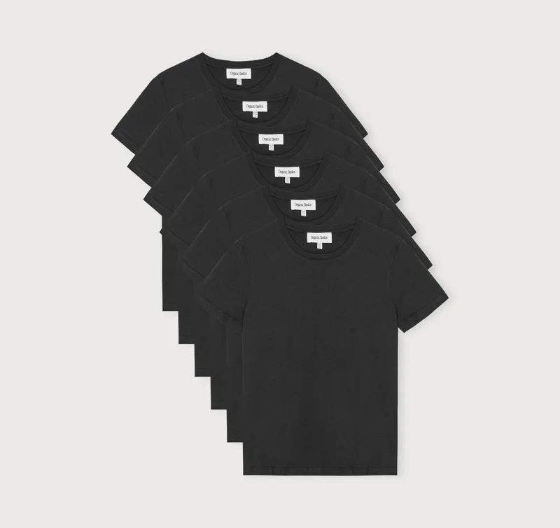 True Heavy Regular Fit Tee 6-Pack - Black / XS