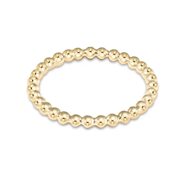 ENEWTON: Classic Gold 2mm Bead Ring