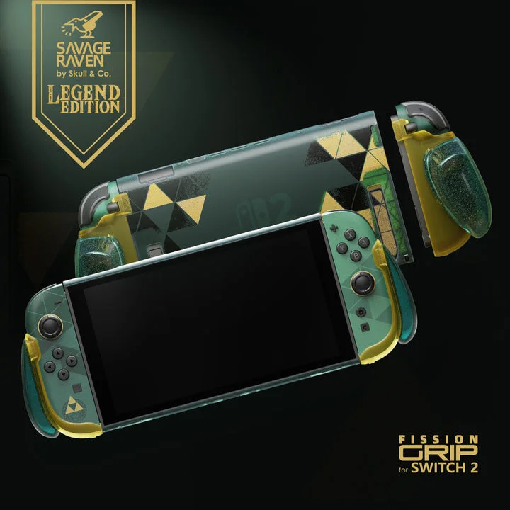 Savage Raven by Skull & Co. FissionGrip:Revolutionary Split Protective Case For Nintendo SWITCH 2