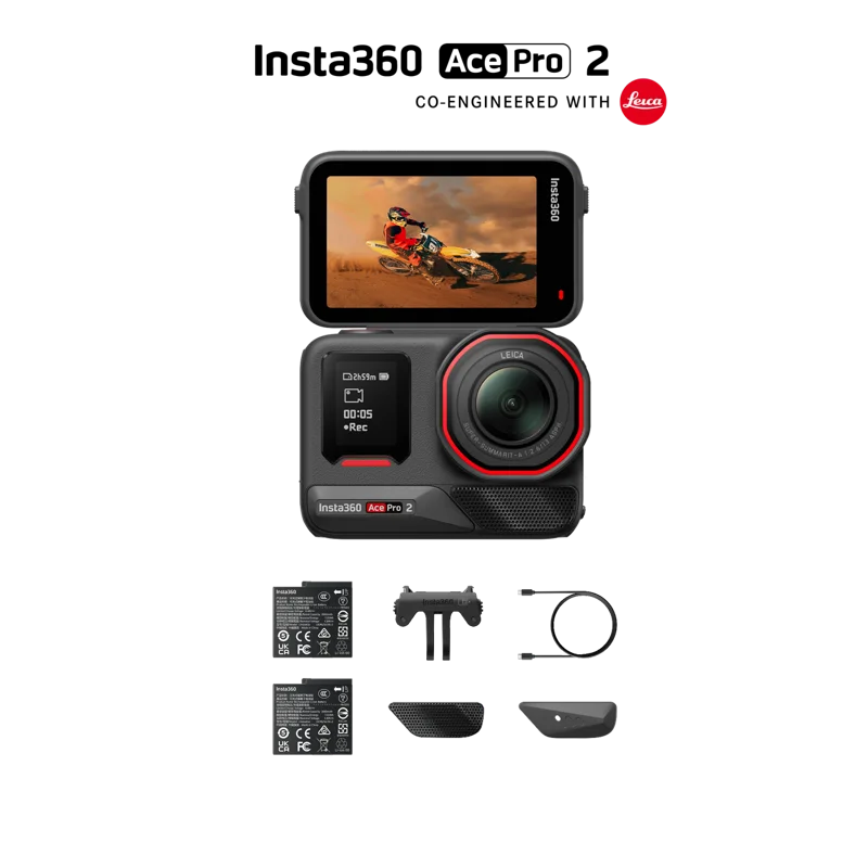 Insta360 Ace Pro 2 | Midnight Black | Dual Battery | Standard Bundle