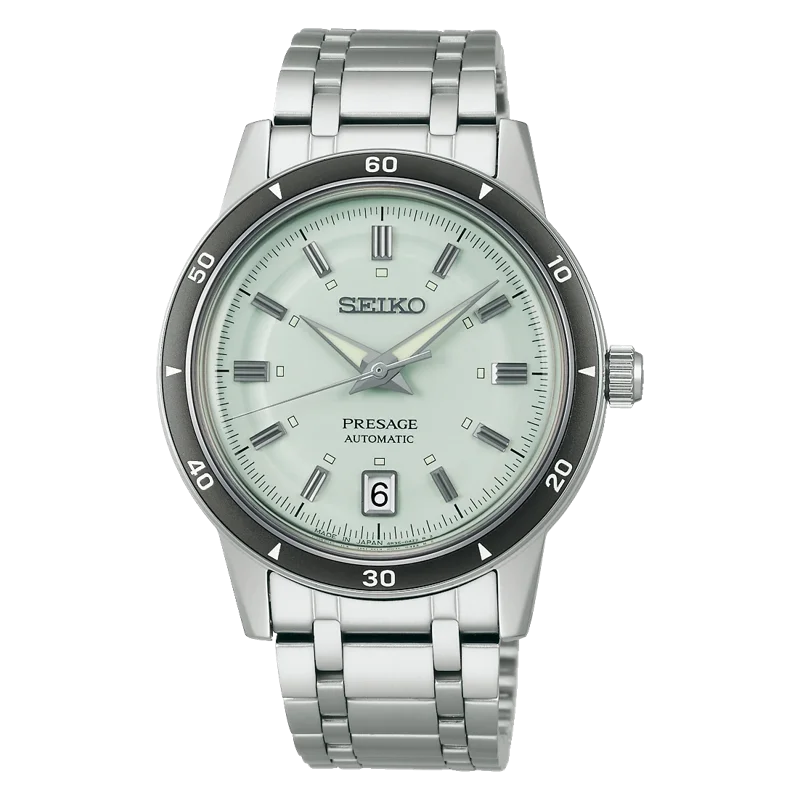 Seiko SRPL71 Men's Presage Style60's Green Dial Watch 39.5mm