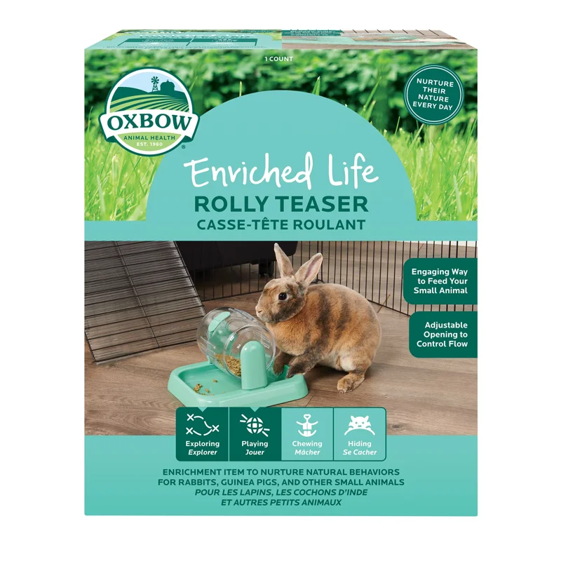 Oxbow Enriched Life Rolly Teaser Small Pet Toy & Feeder