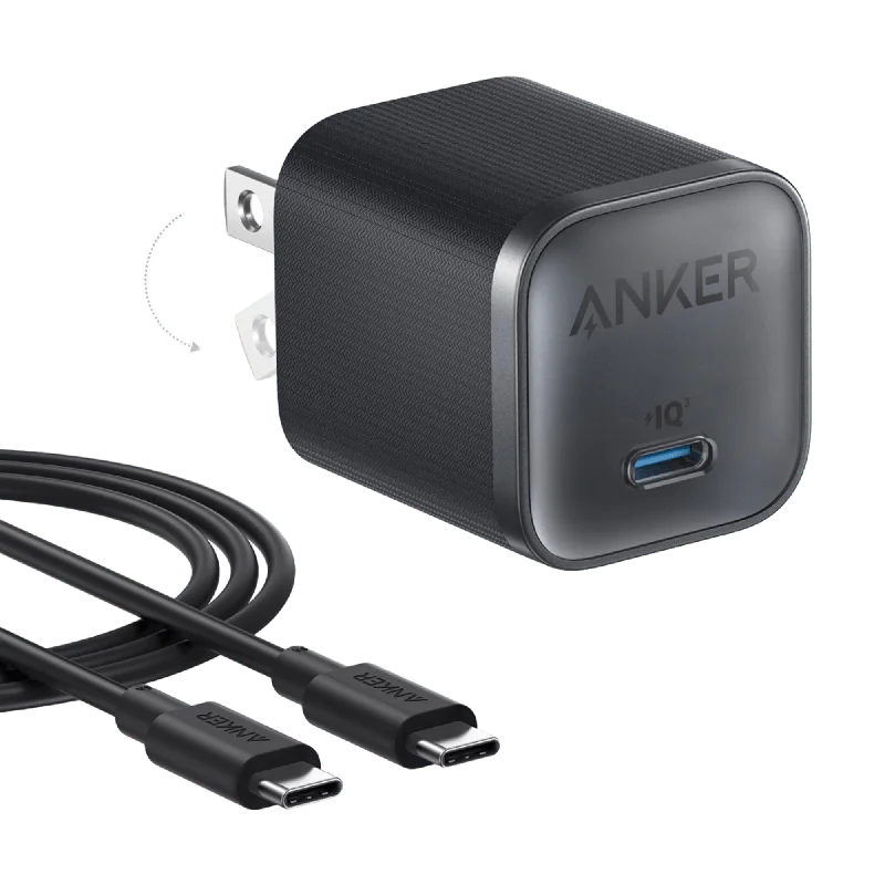 Anker Nano Charger (45W) with USB-C to USB-C Cable
