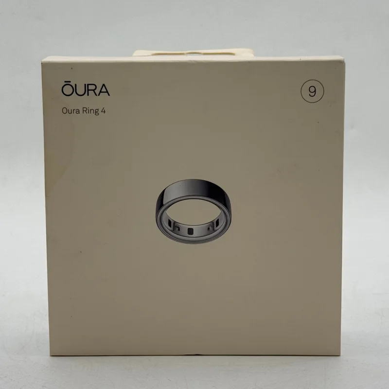 New Oura Ring 4 Size 9 Silver Titanium Smart Ring JZ90-54217-09