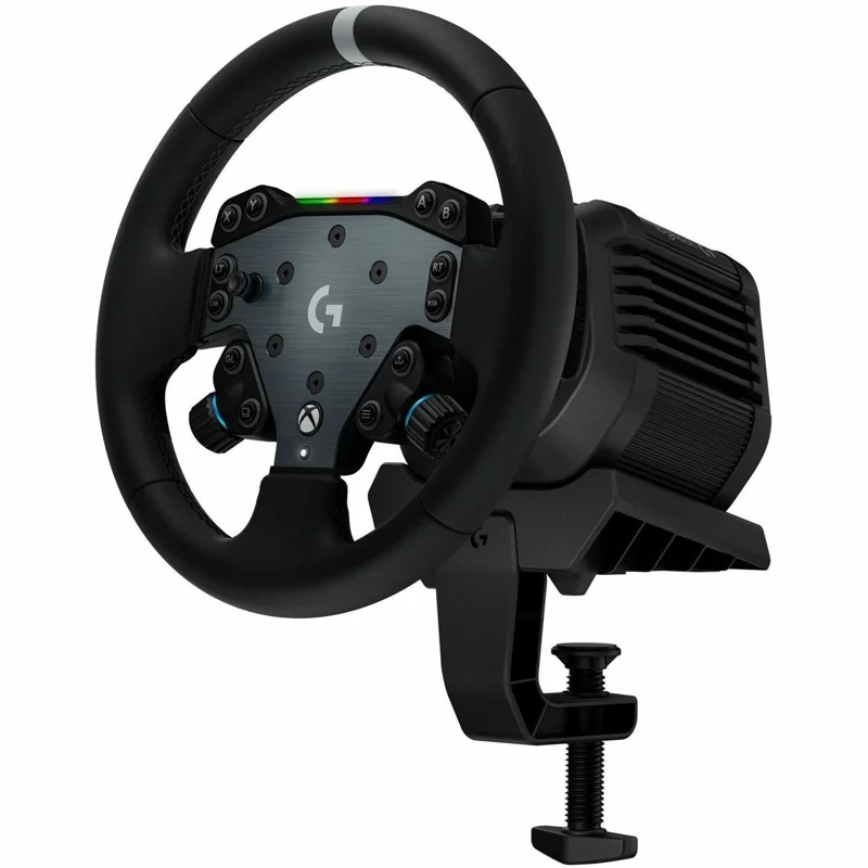 Logitech G RS50 System, 3-Piece Sim Racing Steering Wheel Setup - RS50 Wheel base with 8 Nm Direct Drive, RS Wheel Hub with 13 Buttons and RS Round Wheel 11-inch - For Xbox/PC - 941-000272