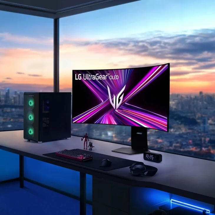 45 Inch UltraGear™ evo OLED 5K2K WUHD 165Hz or WFHD Dual Mode 330Hz 0.03ms G-sync Compatible DisplayPort 2.1 Gaming Monitor