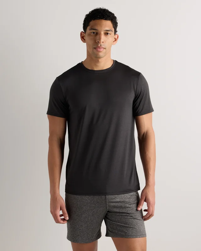 Flowknit Breeze Performance Tee in Heather Black, Size L