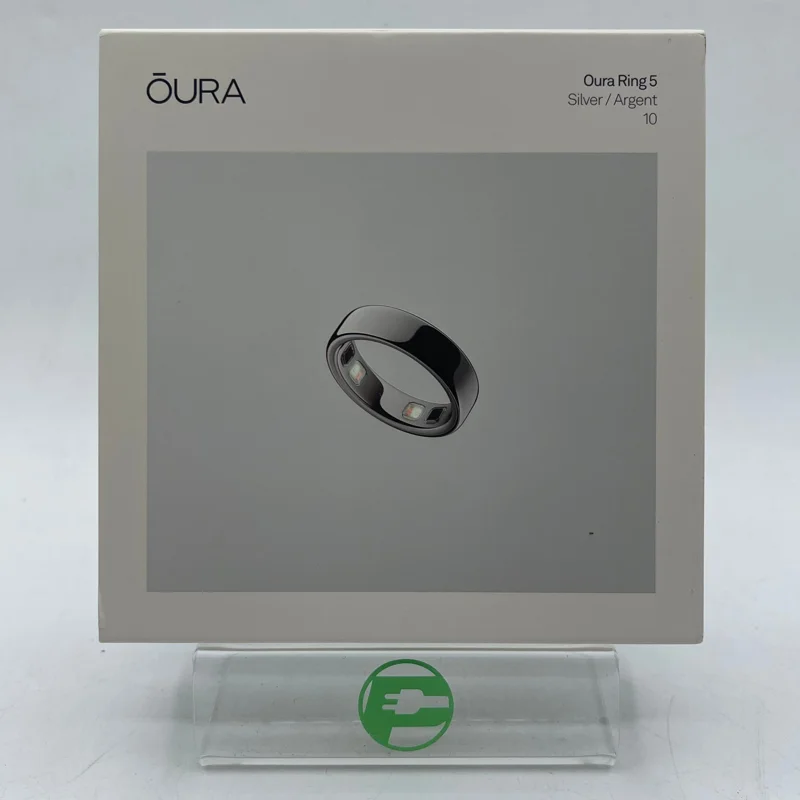 New Oura Ring 5 Size 10 Silver Titanium Smart Ring JZ90-61403-10