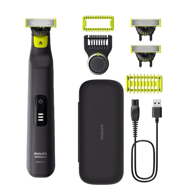 Philips Norelco OneBlade 360 Pro Face + Body Hybrid Electric Trimmer and Shaver