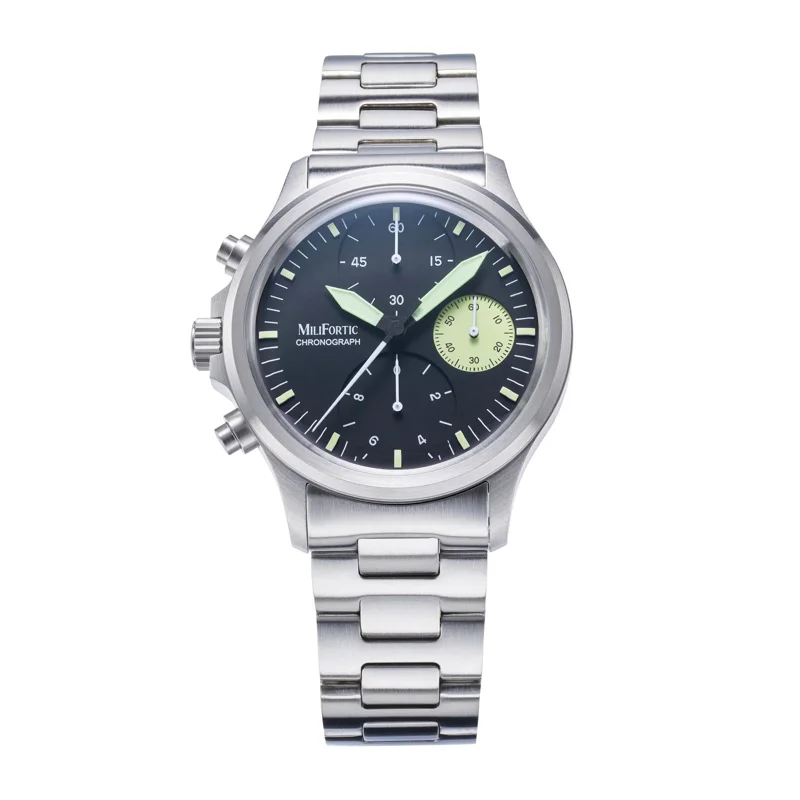 Milifortic 39mm Destro Tri-Compax Chronograph Quartz Watch M135