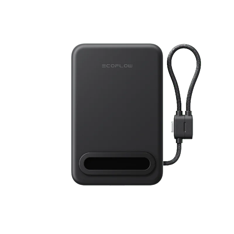 EcoFlow RAPID Mag Qi2.2 Magnetic Power Bank (10,000mAh, 25W, Built-in USB-C Cable) - White