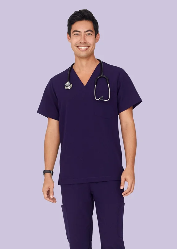 Two Pocket Top Eggplant - XS