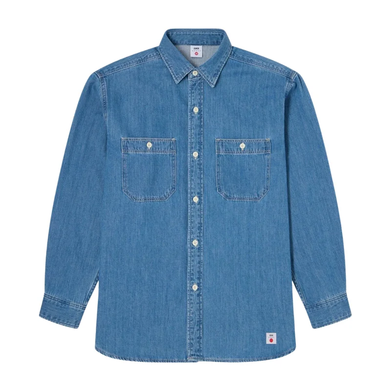 EDWIN Camicia Uomo WORK - Denim Chiaro