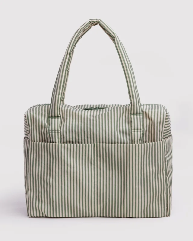 BAGGU Cloud Carry-on - Sage Stripe - Cloud Carry-on - Sage Stripe