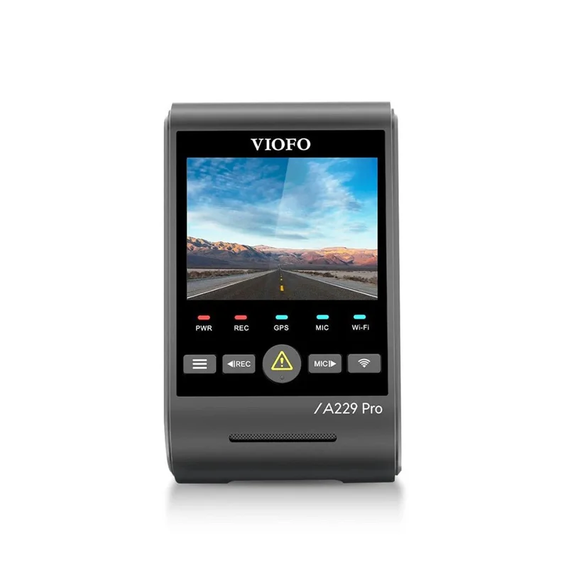 VIOFO A229 Pro 1CH 4K HDR Front Dash Cam with Sony STARVIS 2 IMX678 8MP Sensor Super Night Vision Voice Control 5GHz WiFi GPS