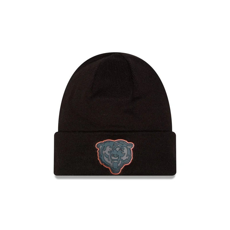 Chicago Bears All Black Beanie Hat
