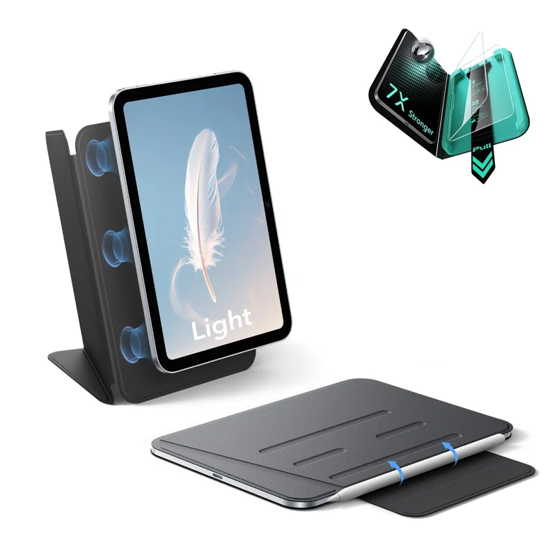 iPad mini (A20 Pro) AirStance Magnetic Protection Bundle - Black