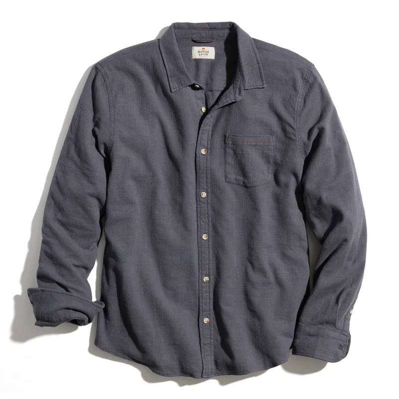 Marine Layer Men's Classic Selvage Long Sleeve Shirt
