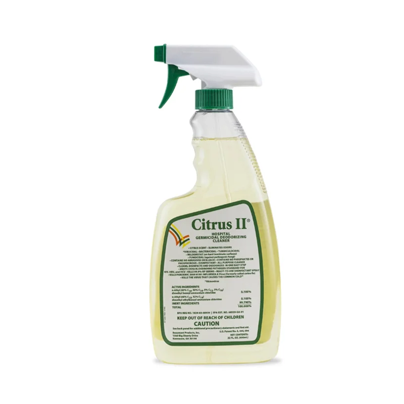 Citrus II Hospiral Germicidal Deodorizing Cleaner, 22 oz. Spray Bottle-Citrus II Surface Disinfectant Cleaner Germicidal Pump Spray Liquid 22 oz. Bottle Original Scent NonSterile - Each