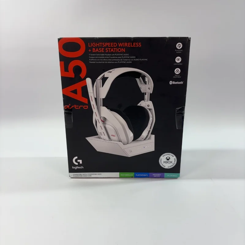 New Astro A50 Lightspeed Wireless + Base Station Wireless Stereo Headset White