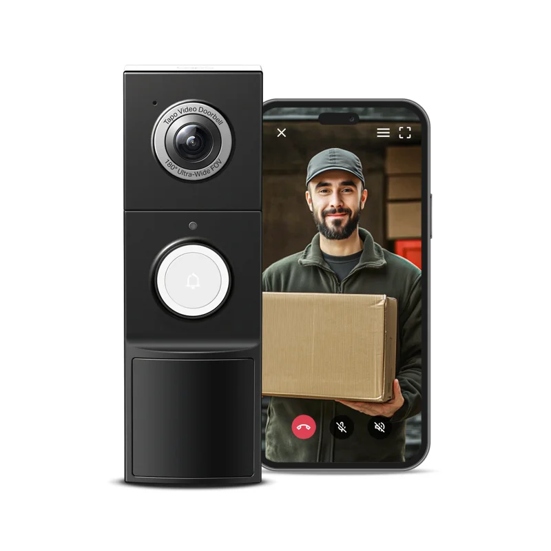 Tapo D235 Wired or Battery Video Doorbell with Chime