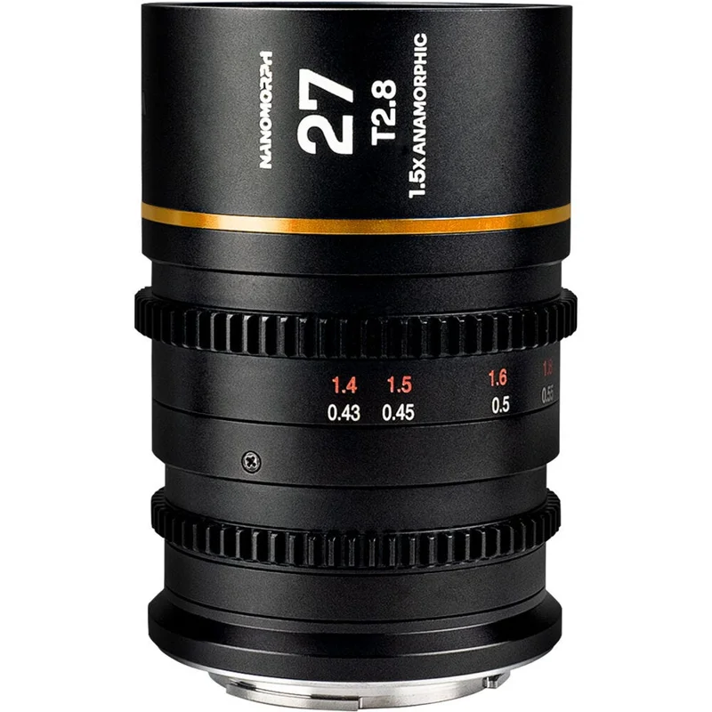 Laowa Nanomorph 27mm T2.8 Anamorphic Lens - Micro Four Thirds - Amber